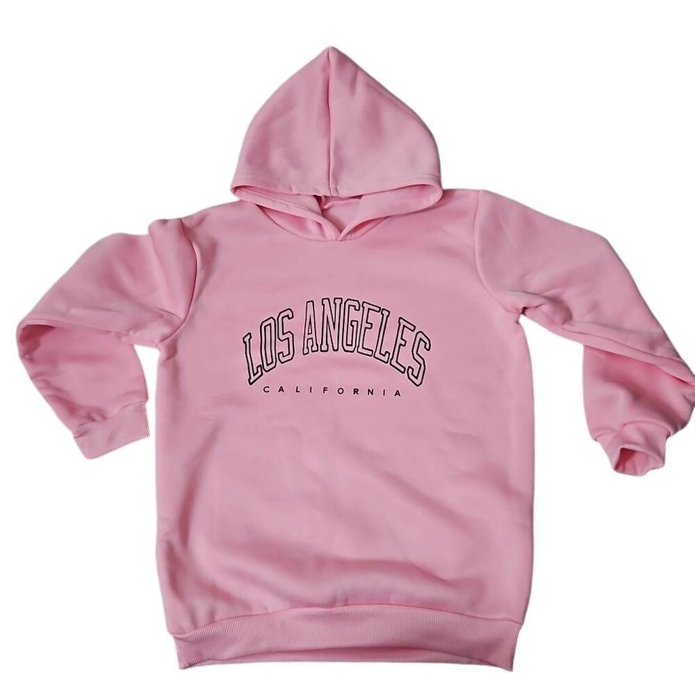 Unbranded Long Sleeve Pullover Hoodie Pink Size 150/US 12 (Girls)